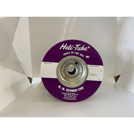 Heli-Tube Forward Cut Cable Sleeve, 1.07 in Inside Dia., 1-1/4 in to 8 in Max Bundle Dia., 50 ft, LDPE HT 1 1/4 C-50